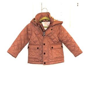 Pale pink Burberry toddler coat